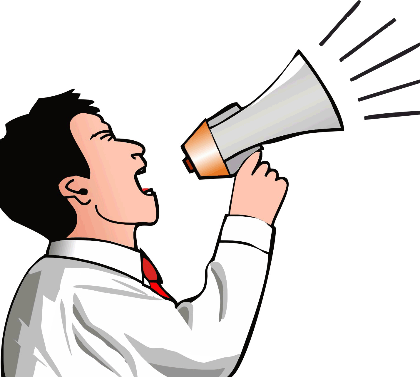clipart man with megaphone - photo #10
